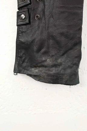Pantalon droit Barbara Bui Noir en Cuir