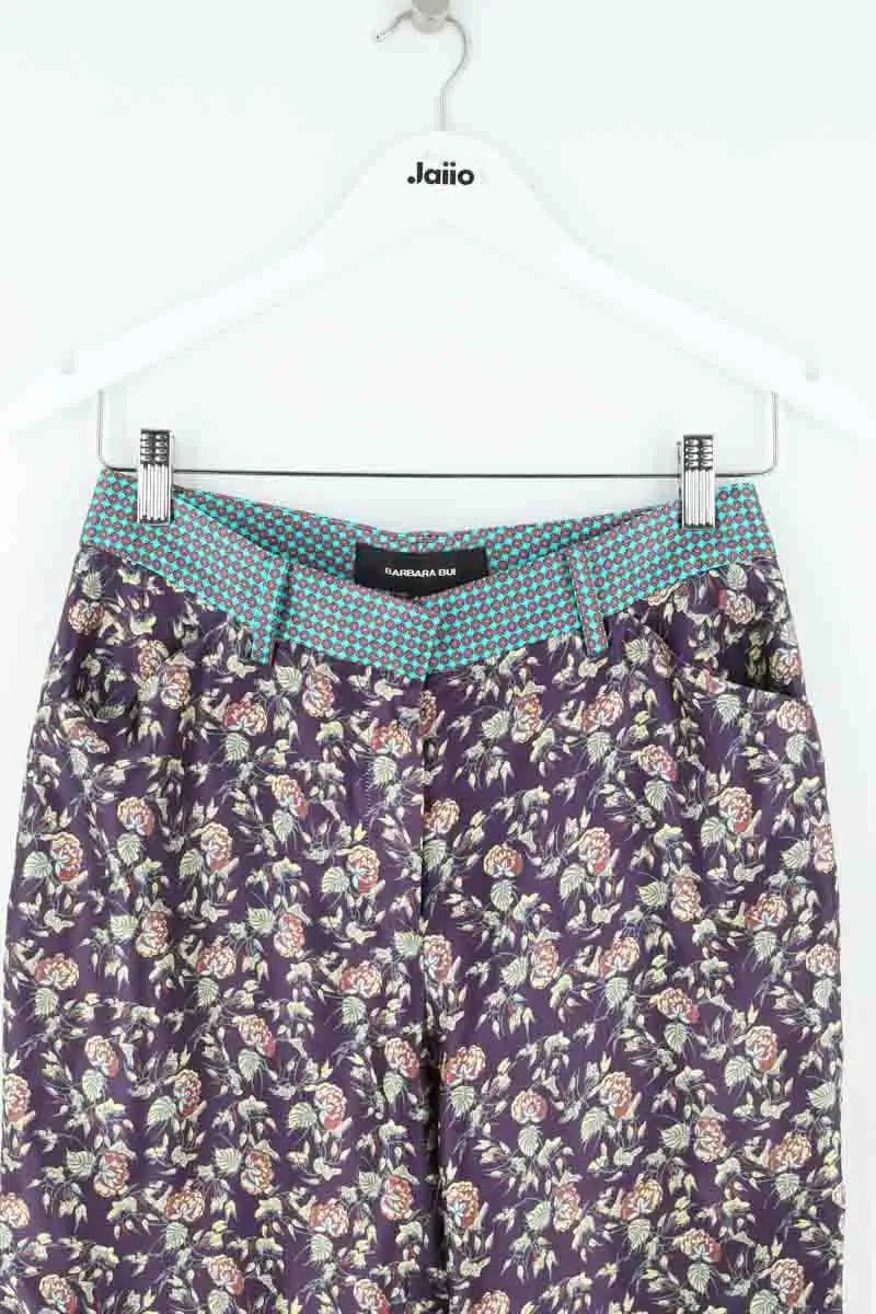 Pantalon droit Barbara Bui Violet en Soie