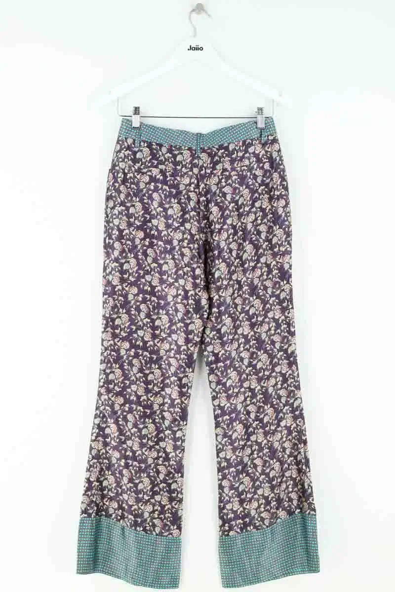 Pantalon droit Barbara Bui Violet en Soie