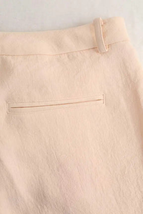 Pantalon droit Ba&Sh Beige en Polyester