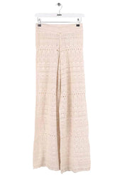 Pantalon droit Ba&Sh Ecru en Coton, taille XS - Seconde Main
