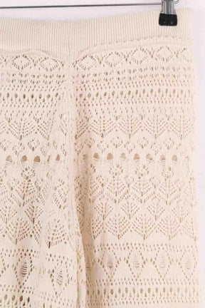 Pantalon droit Ba&Sh Ecru en Coton