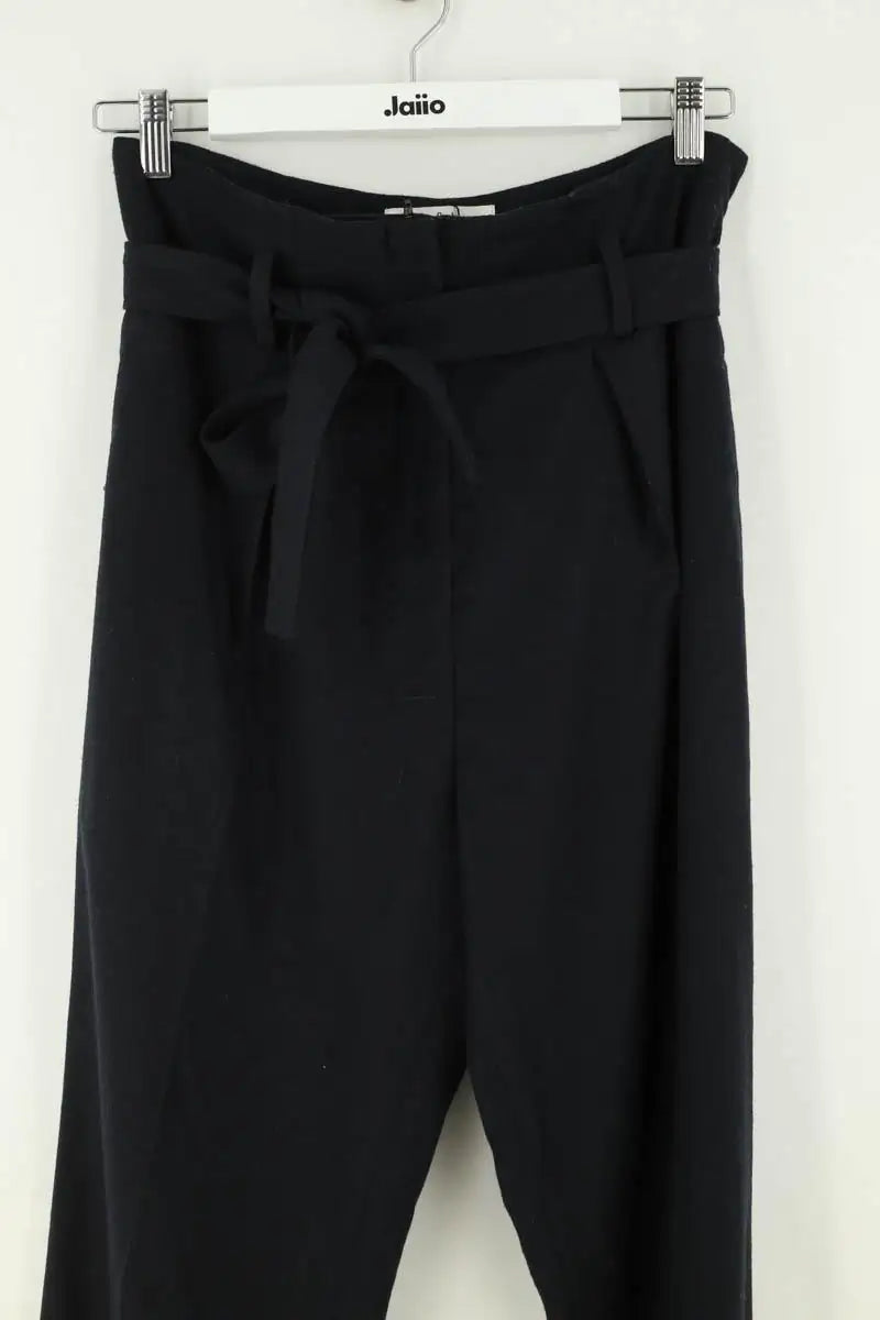 Pantalon droit Ba&Sh Marine en Synthétique