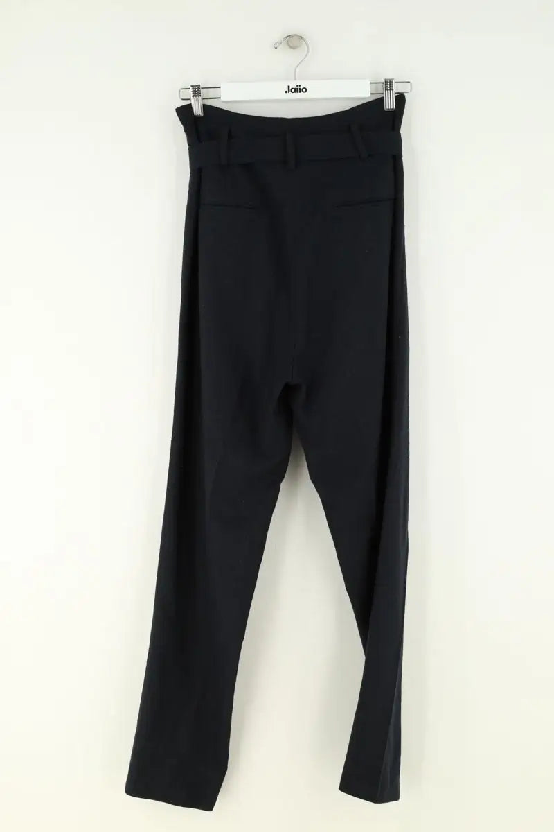 Pantalon droit Ba&Sh Marine en Synthétique