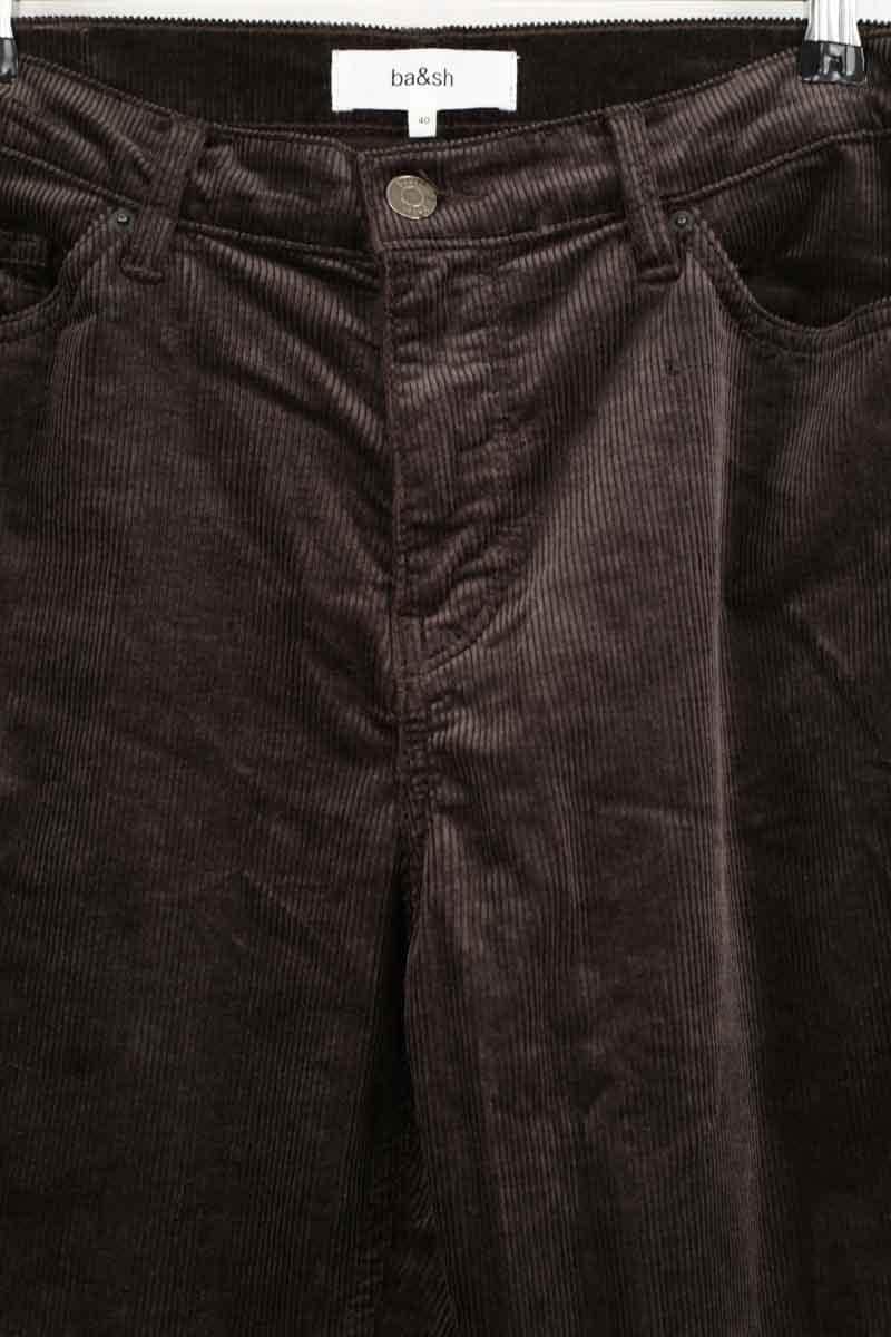 Pantalon droit Ba&Sh Marron en Coton