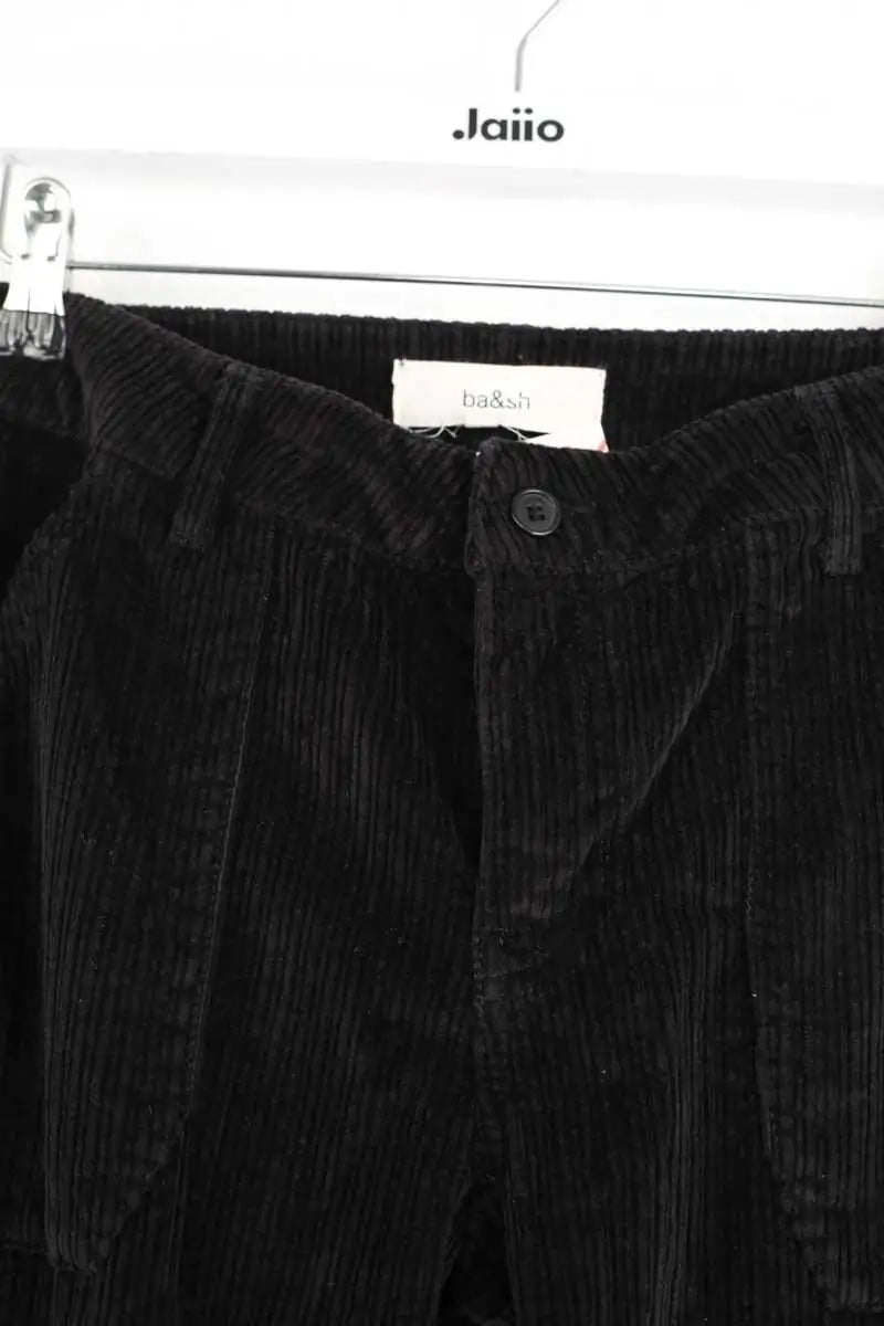 Pantalon droit Ba&Sh Noir en Coton