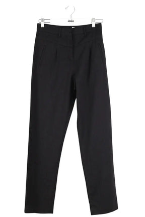 Pantalon droit Ba&Sh Noir en Laine, taille S - Seconde Main