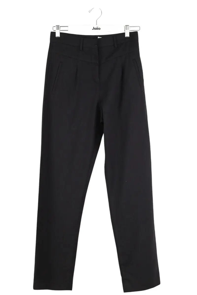Pantalon droit Ba&Sh Noir en Laine, taille S - Seconde Main