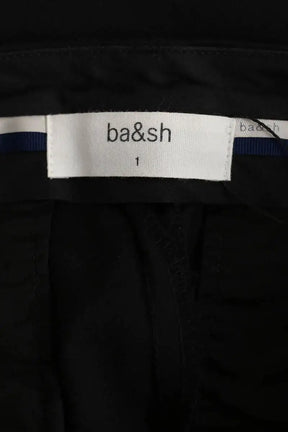 Pantalon droit Ba&Sh Noir en Laine