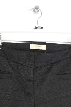 Pantalon droit Ba&Sh Noir en Synthétique