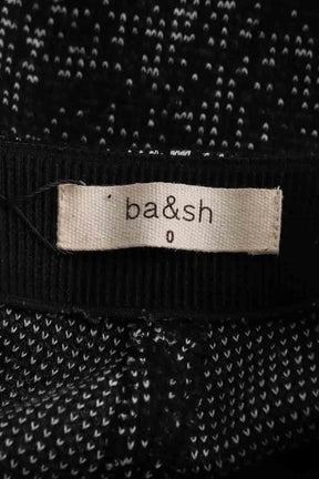 Pantalon droit Ba&Sh Pharell Noir en Synthétique
