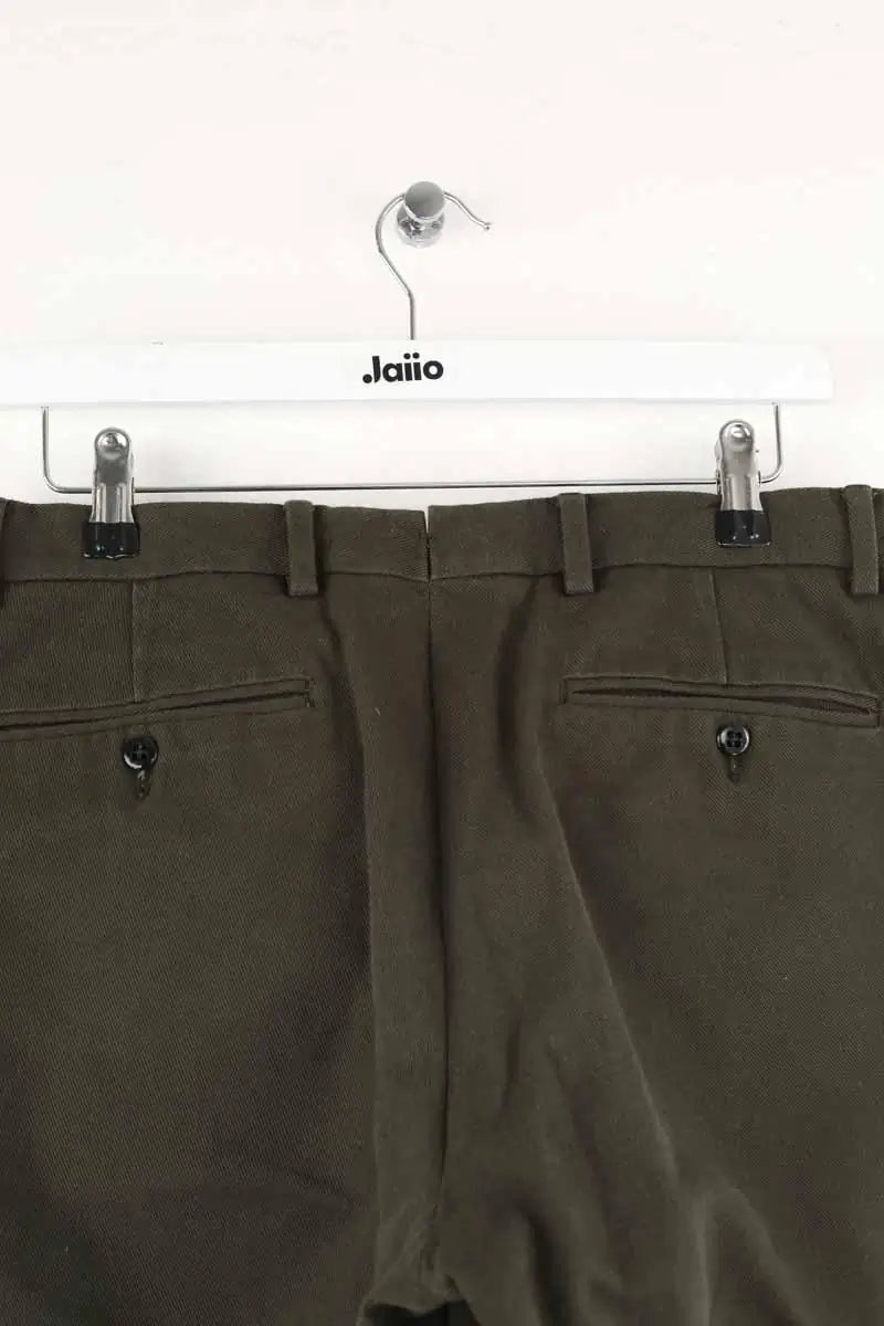Pantalon droit Bellerose Kaki en Coton