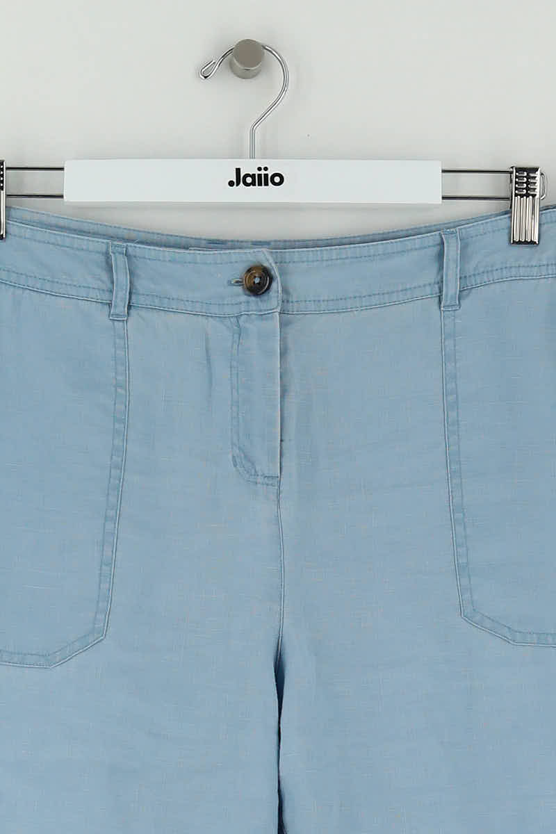 Pantalon droit Boden Bleu en Lin