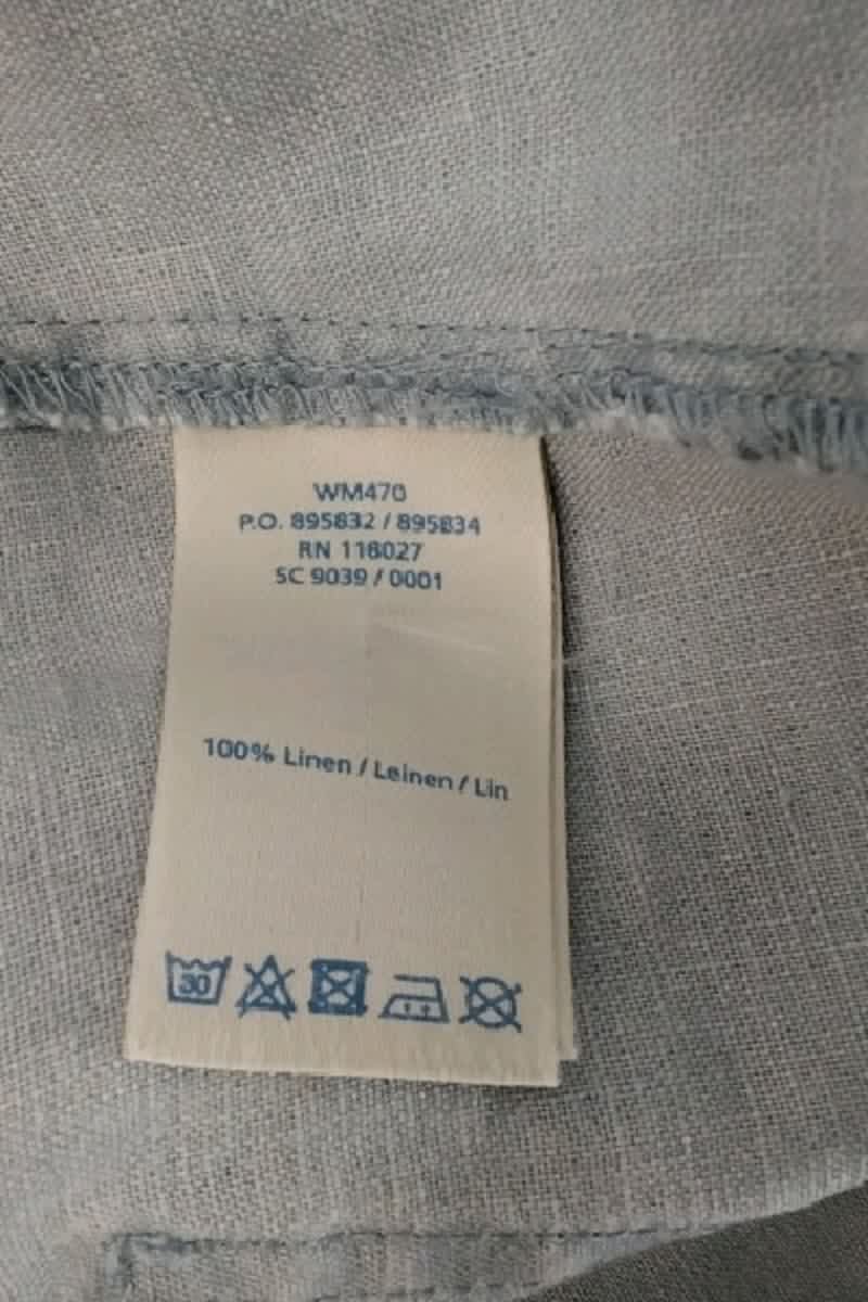 Pantalon droit Boden Bleu en Lin