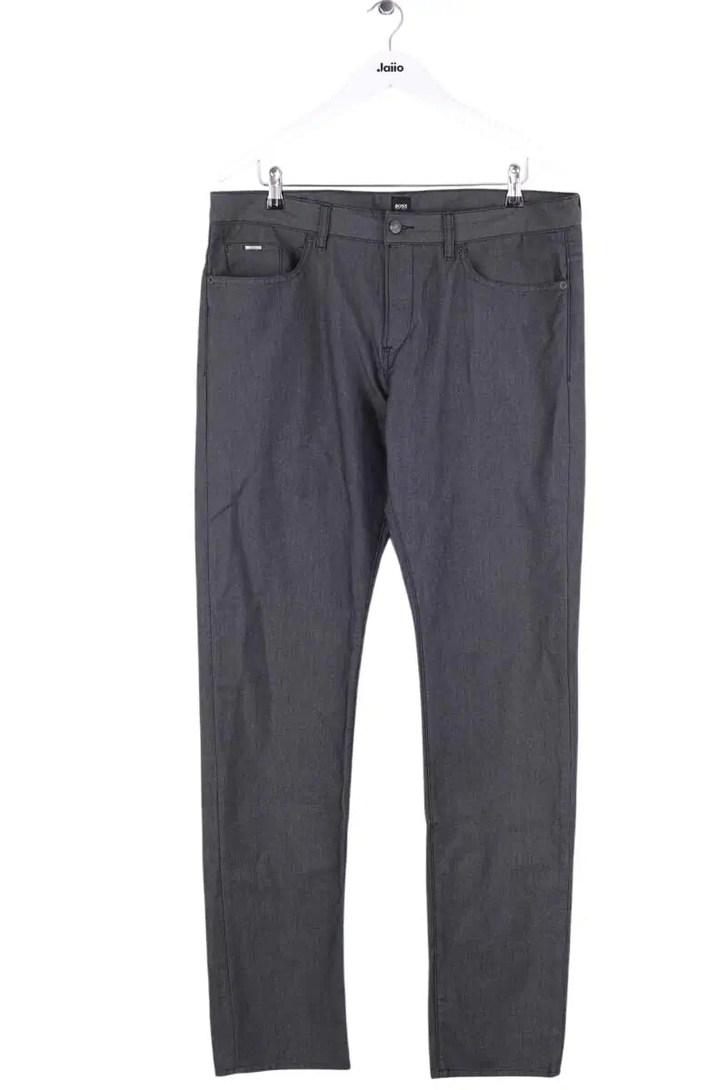 Pantalon droit Boss Noir en Coton, taille M - Seconde Main