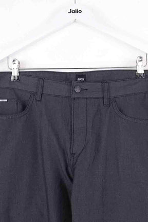 Pantalon droit Boss Noir en Coton