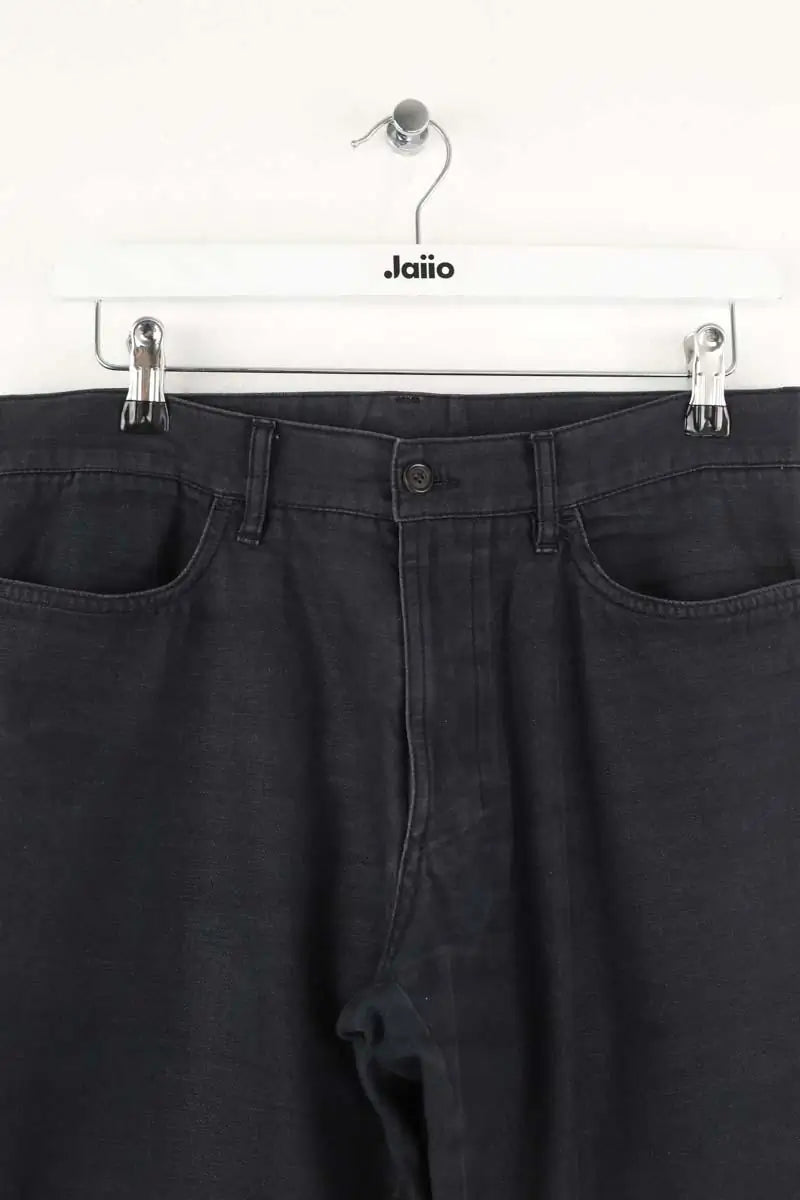 Pantalon droit Boss Noir en Coton