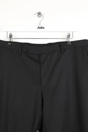 Pantalon droit Boss Noir en Laine