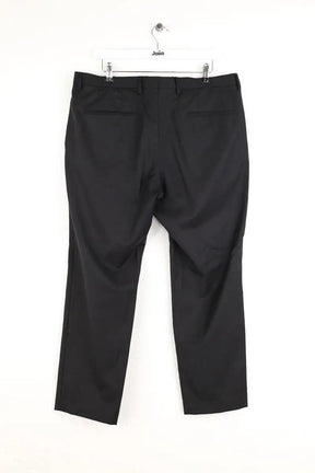 Pantalon droit Boss Noir en Laine