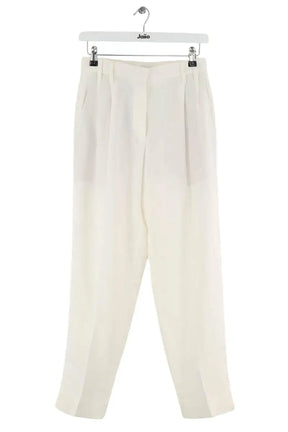 Pantalon droit Brunello Cucinelli Blanc en Viscose, taille XXS - Seconde Main