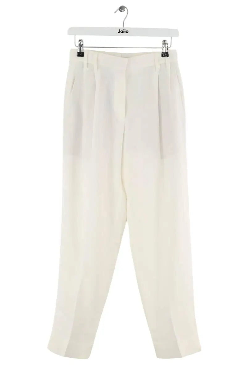 Pantalon droit Brunello Cucinelli Blanc en Viscose, taille XXS - Seconde Main