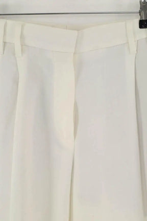 Pantalon droit Brunello Cucinelli Blanc en Viscose