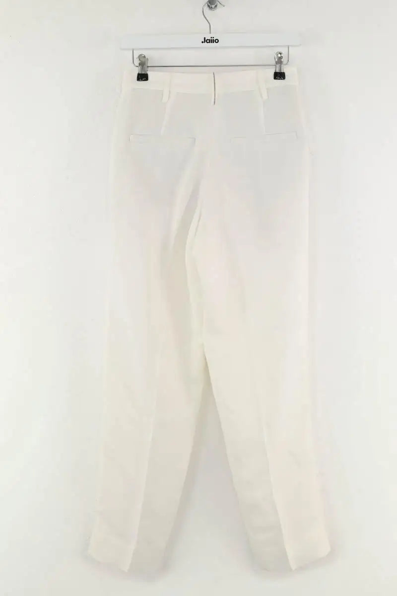 Pantalon droit Brunello Cucinelli Blanc en Viscose