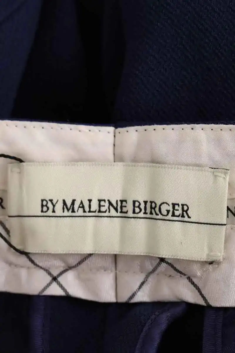 Pantalon droit By Malene Birger Marine en Synthétique