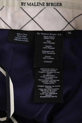 Pantalon droit By Malene Birger Marine en Synthétique