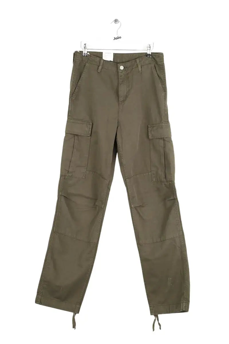 Pantalon droit Carhartt Kaki en Coton, taille L - Seconde Main