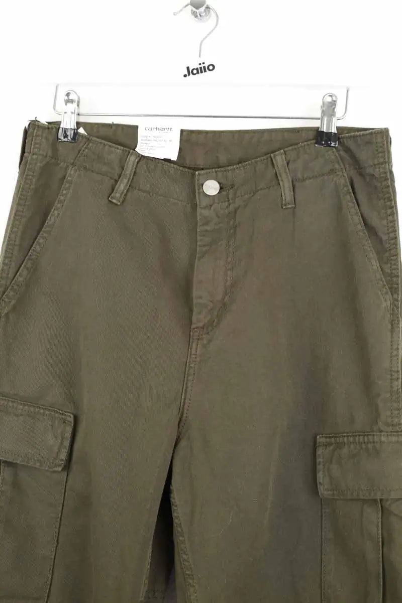 Pantalon droit Carhartt Kaki en Coton