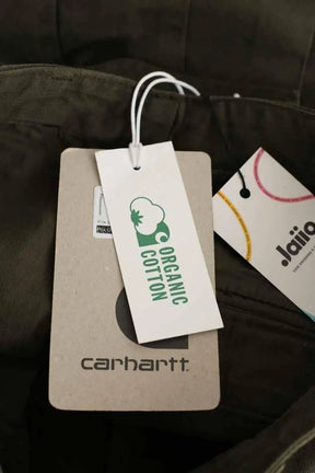 Pantalon droit Carhartt Kaki en Coton