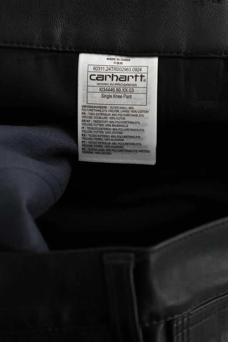 Pantalon droit Carhartt Relaxed straight fit Noir en Synthétique
