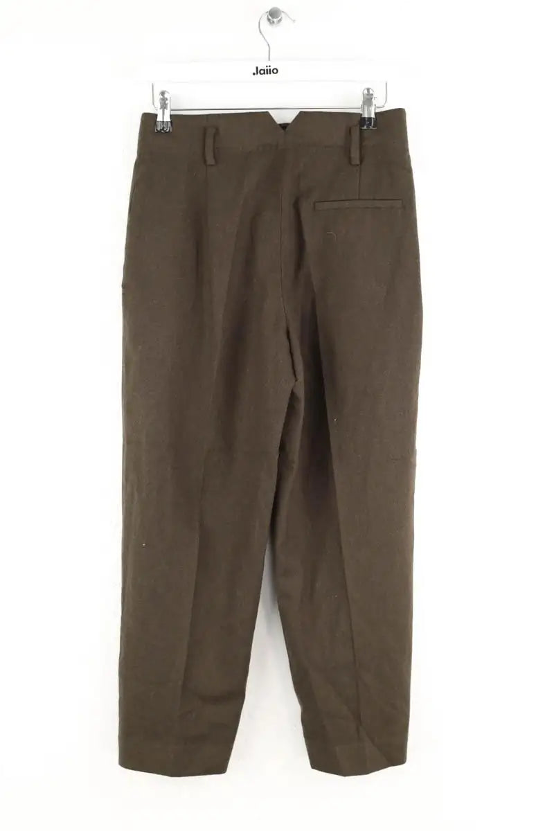 Pantalon droit Carven Kaki en Laine