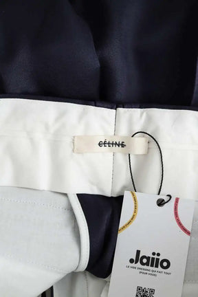 Pantalon droit Celine Bleu en Viscose