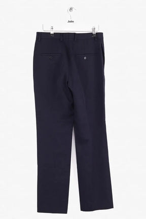 Pantalon droit Celine Marine en Laine