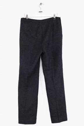 Pantalon droit Chanel Noir en Laine