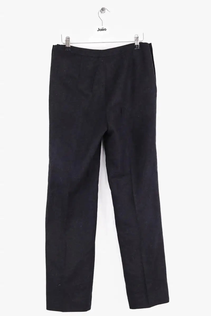 Pantalon droit Chanel Noir en Laine