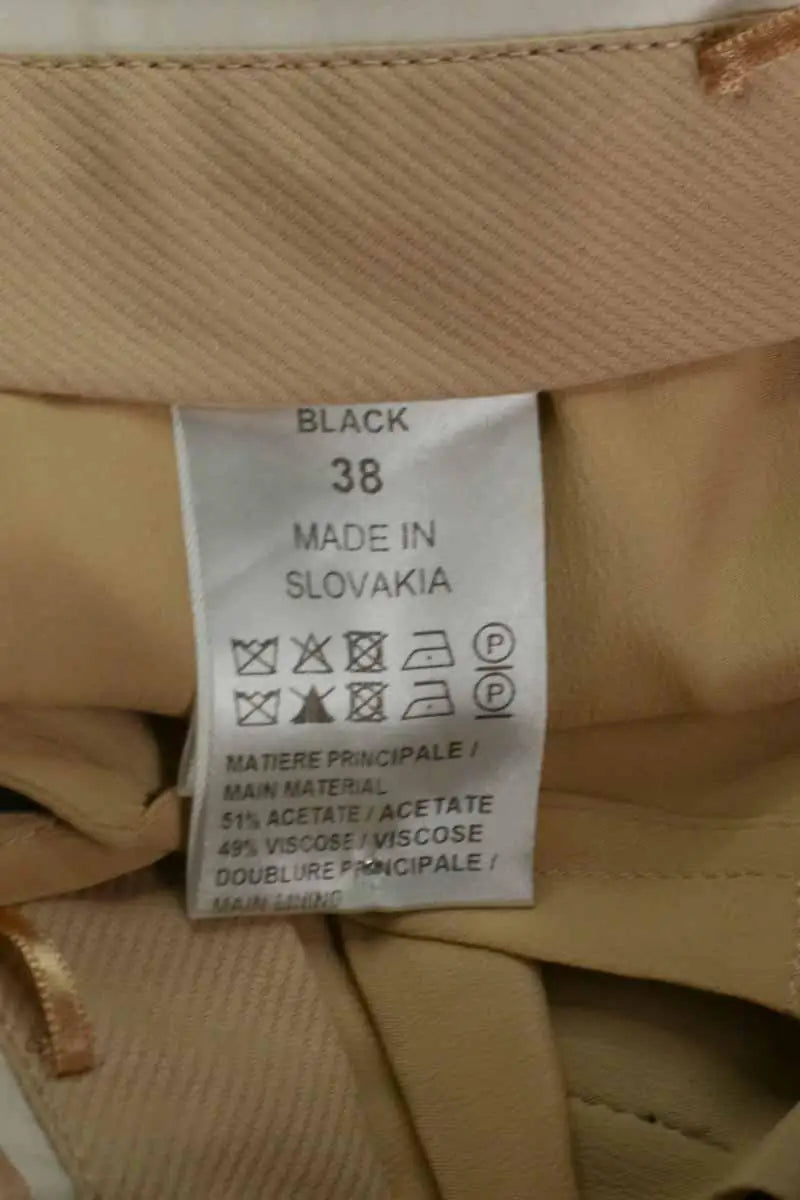 Pantalon droit Chloé Noir en Synthétique