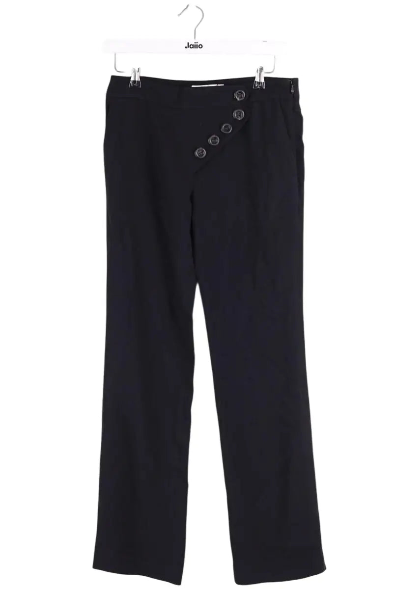 Pantalon droit Chloé Noir en Synthétique, taille S - Seconde Main
