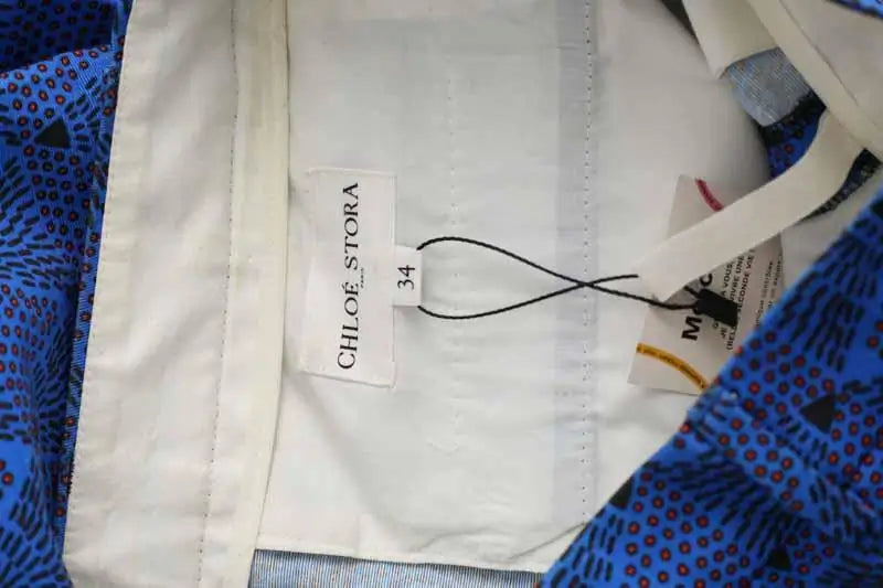 Pantalon droit Chloé Stora Bleu en Coton