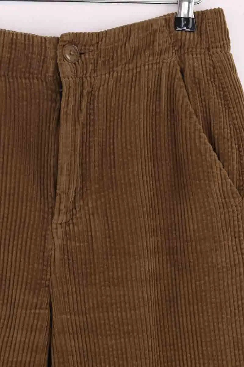 Pantalon droit Chloé Stora Marron en Coton