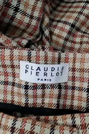 Pantalon droit Claudie Pierlot Beige en Coton