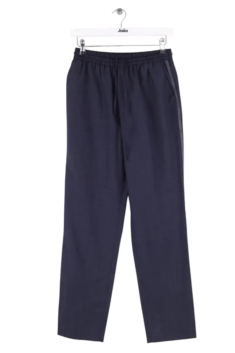 Pantalon droit Claudie Pierlot Bleu en Synthétique, taille M - Seconde Main