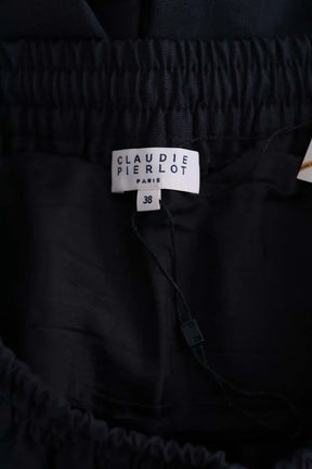 Pantalon droit Claudie Pierlot Bleu en Synthétique