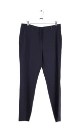 Pantalon droit Claudie Pierlot Marine en Polyester, taille L - Seconde Main