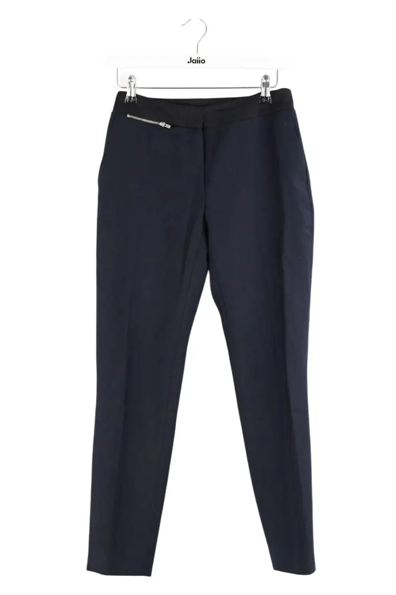 Pantalon droit Claudie Pierlot Marine en Polyester, taille XS - Seconde Main