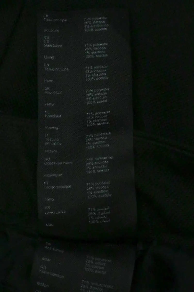 Pantalon droit Claudie Pierlot Noir en Synthétique
