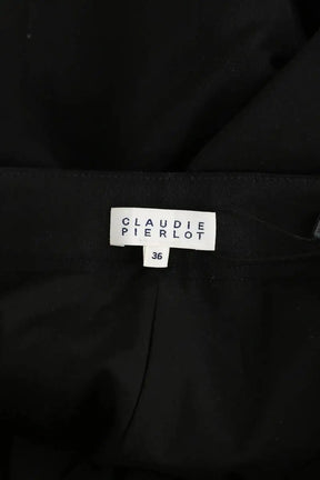 Pantalon droit Claudie Pierlot Noir en Synthétique