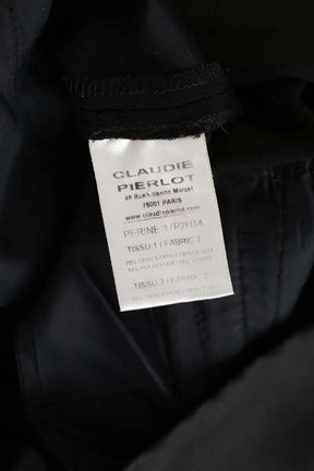 Pantalon droit Claudie Pierlot Noir en Synthétique
